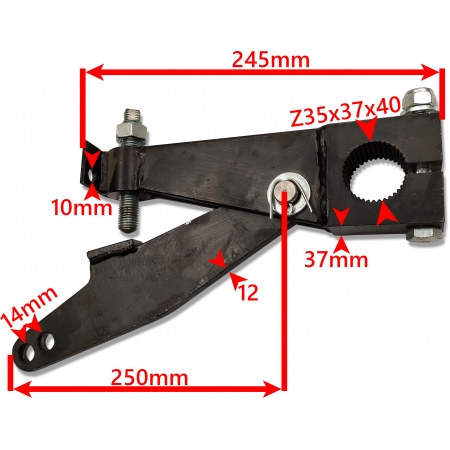 MOCNA DŹWIGNIA HAMULCA PRZYCZEP NACZEP ND160 N2030